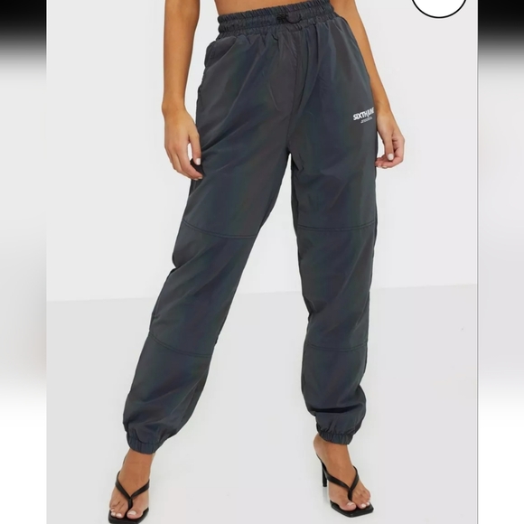 Sixth June Paris Streetwear Reflective Iridescent Jogger Pants Urban HipHop - Picture 4 of 13